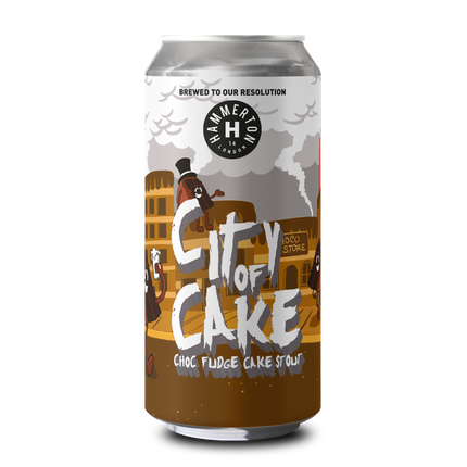 City of Cake Choc Fudge Cake Stout 5.5% Mockup