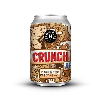 CRUNCH AF - Alcohol Free : Peanut Butter Milk Stout 0.5% (24 x 330ml)
