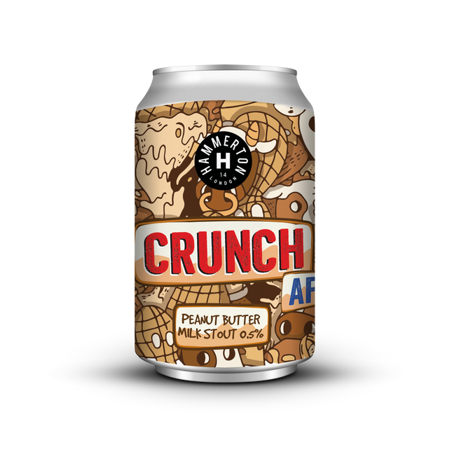 CRUNCH AF - Alcohol Free : Peanut Butter Milk Stout 0.5% (24 x 330ml)