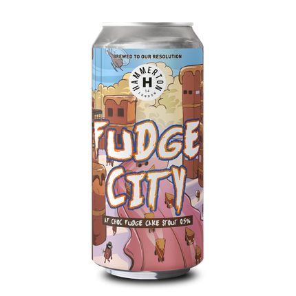 Fudge City Alcohol Free Choc Fudge Cake Stout 0.5% (12 x 440ml)